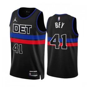 Muške NBA Dres Detroit Pistons Saddiq Bey 41 Jordan 2022-23 Statement Edition Crno Swingman